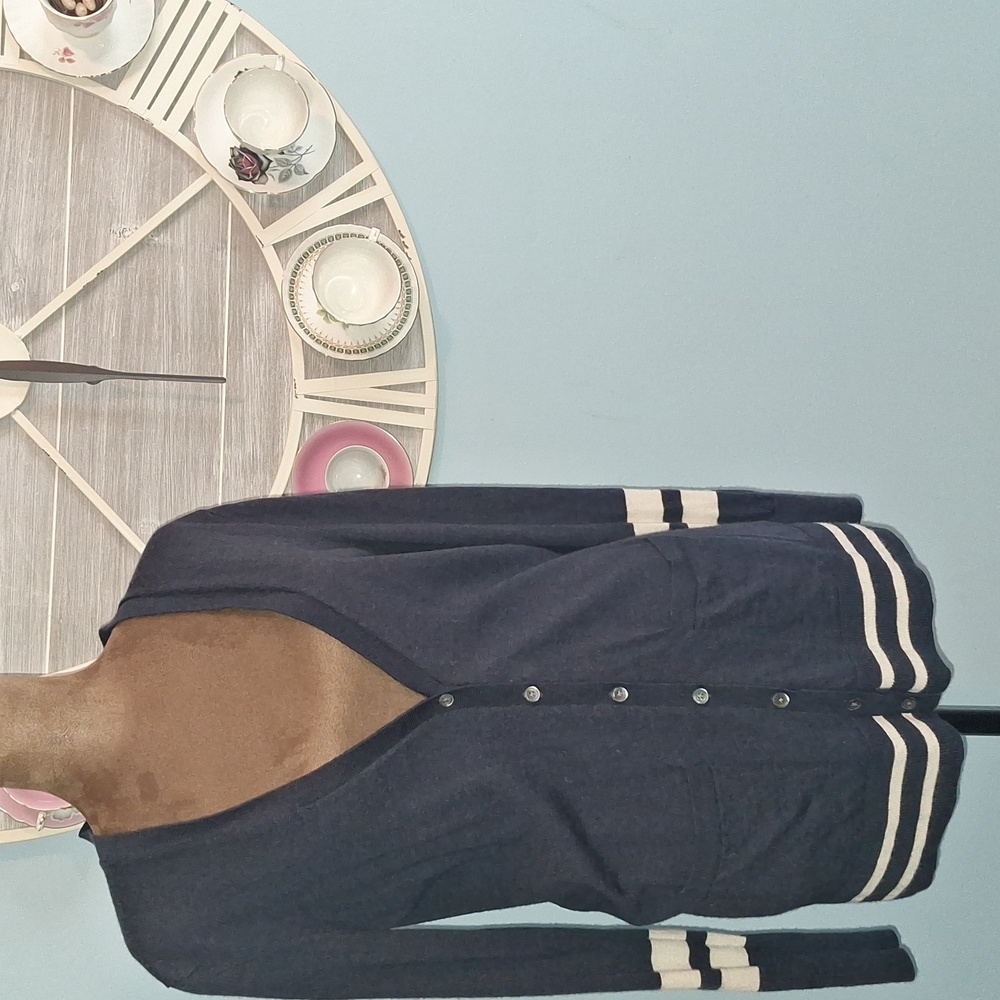 Banana Republic Dark Blue Merino Wool Cardigan